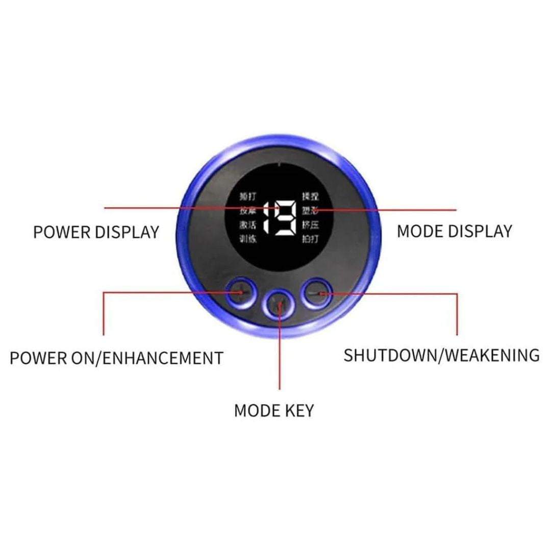 Butterfly Massager Machine for Pain Relief, Rechargeable Full Body TENS Massager with 8 Modes 19 Levels Wireless Vibration Machine