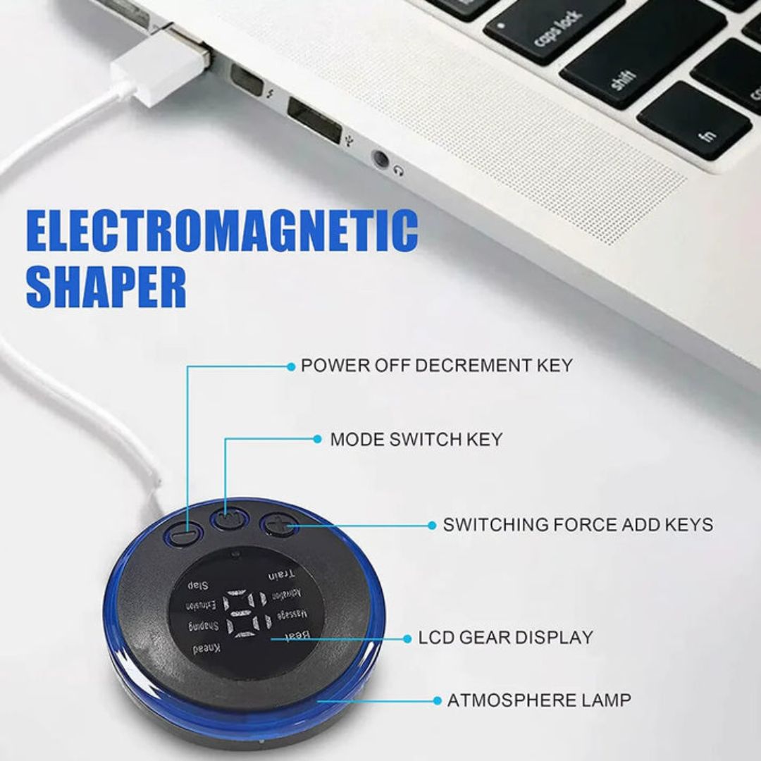 Butterfly Massager Machine for Pain Relief, Rechargeable Full Body TENS Massager with 8 Modes 19 Levels Wireless Vibration Machine